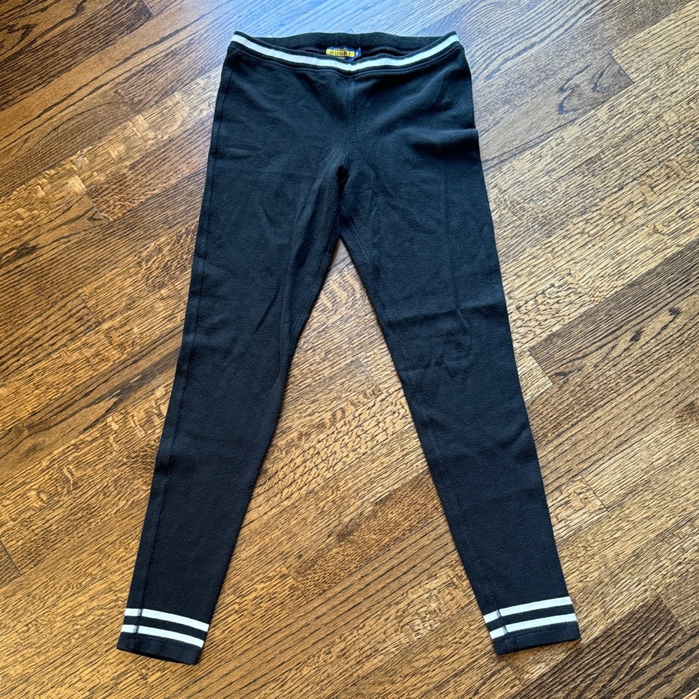 Ralph Lauren Black Pants with White Stripes